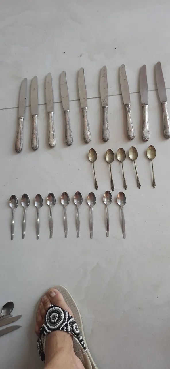 Talheres antigos de luxo