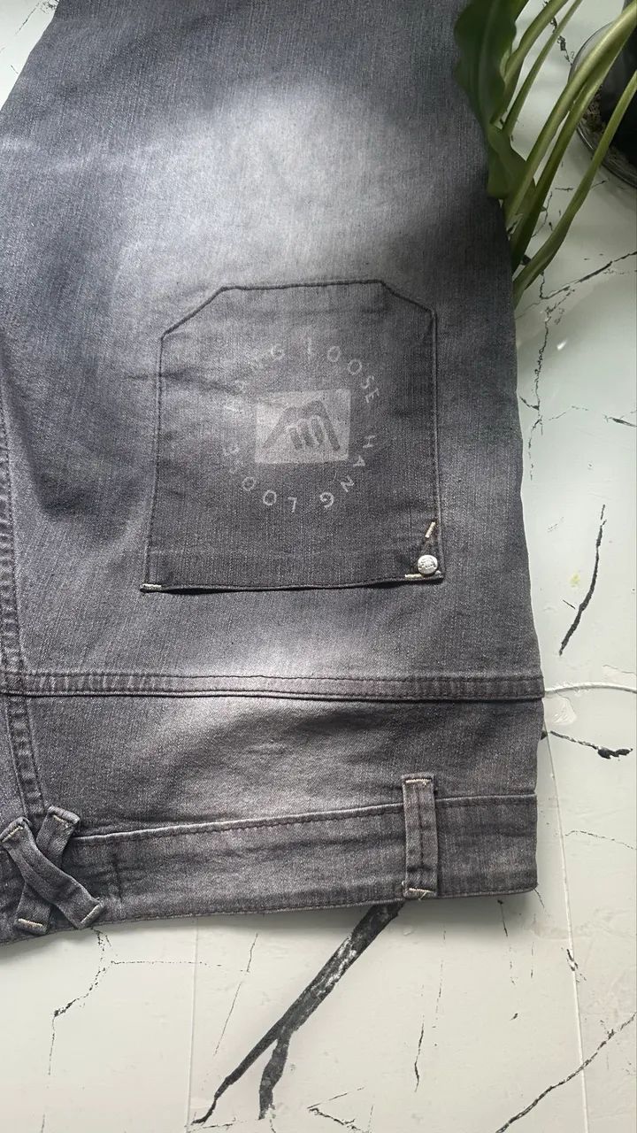 Bermuda jeans masculina marca Hang louse 