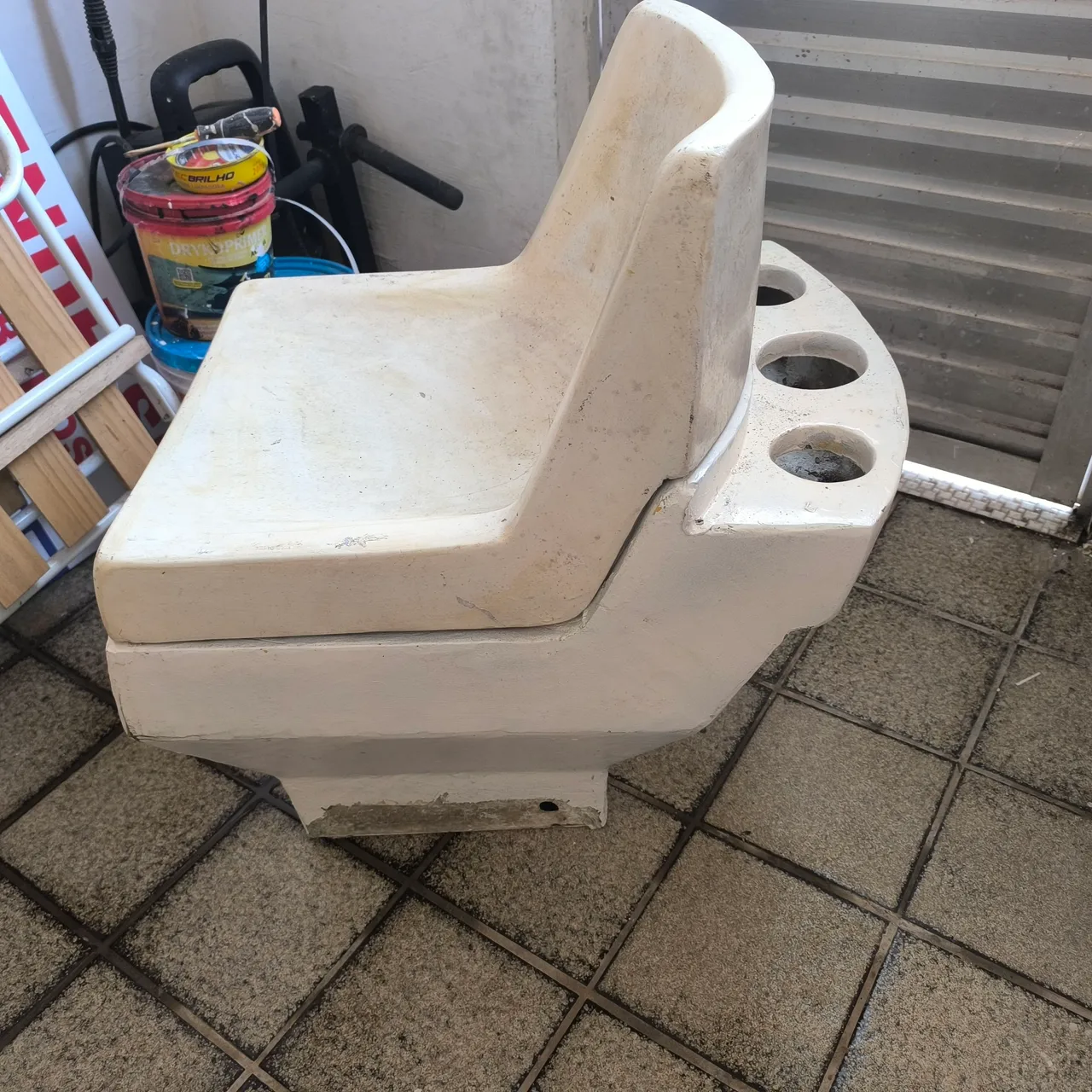 Banco para Barco com Porta Copos
