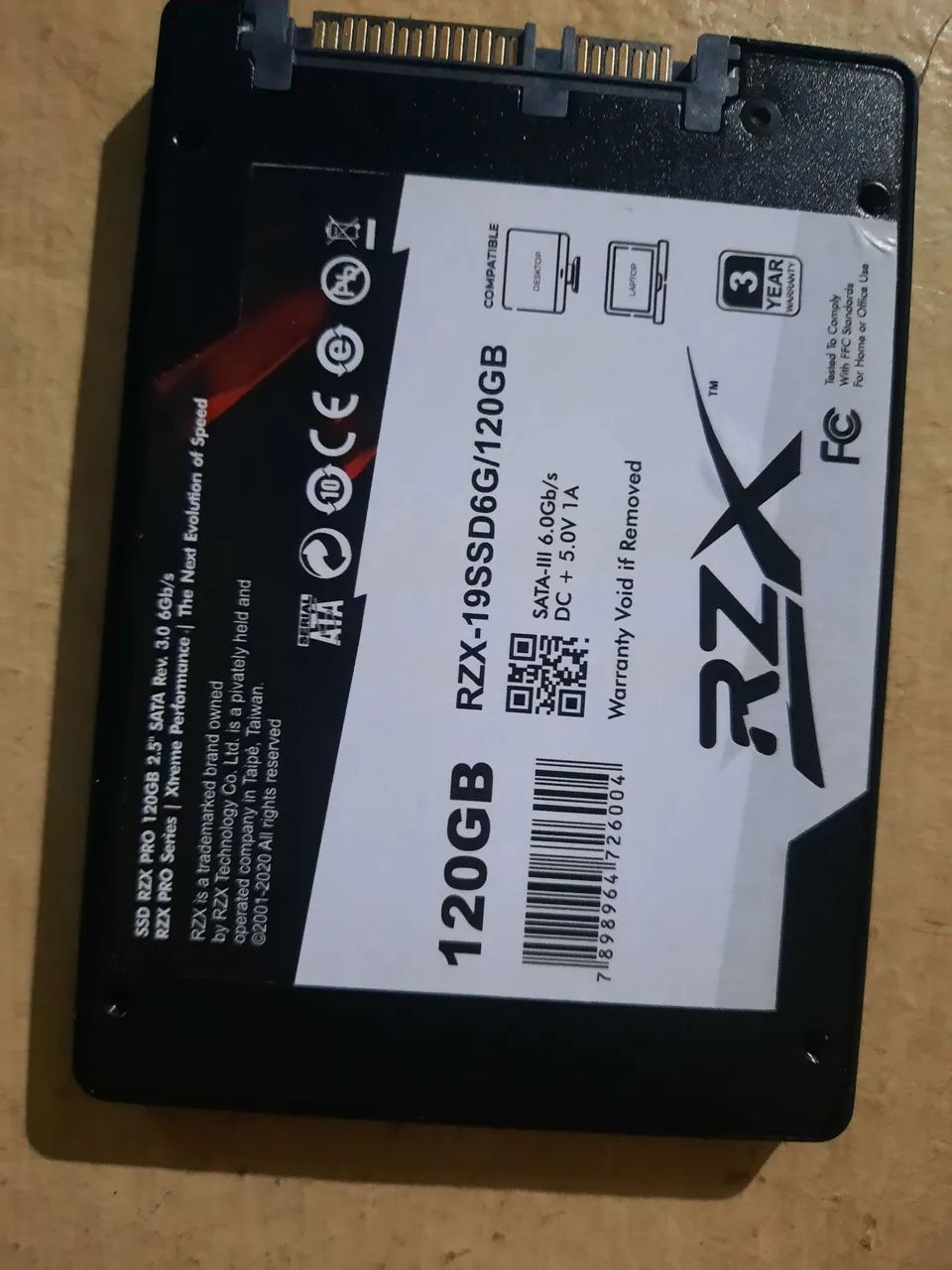Ssd 120 RZX pro 64318048576129121