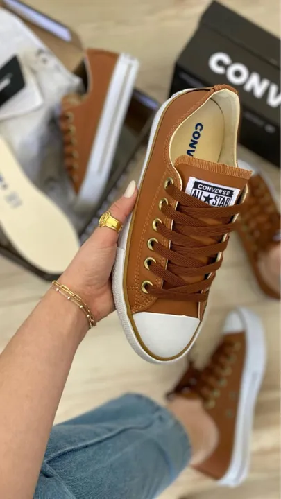 Tênis All Star Couro Marrom Chuck Taylor
