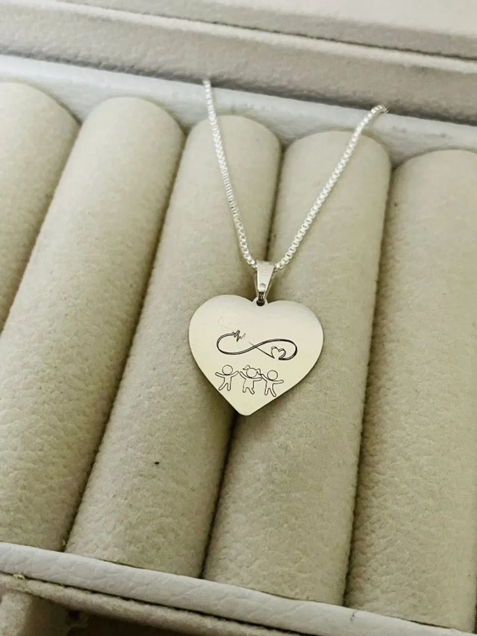 Colares personalizados em prata 925 ou aço inox - Foto 2