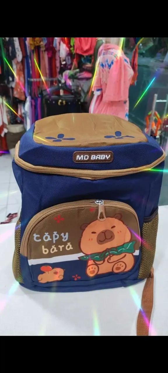 Mochila Capivara Rosa - Happy Time - Foto 2