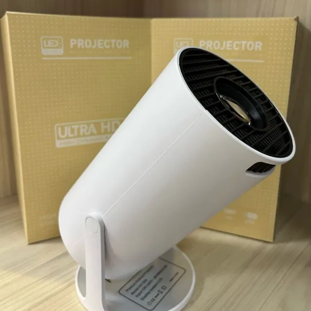 Mini Projetor LED HY300 Smart 1080P | Android 11 | Wi-Fi e Bluetooth | Até 130''