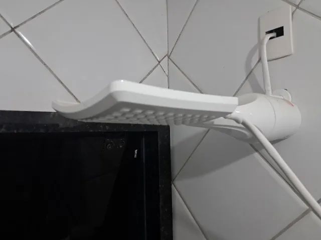 Chuveiro ducha Loren Shower multitemperaturas Lorenzetti branco 5500W 220v - Foto 3