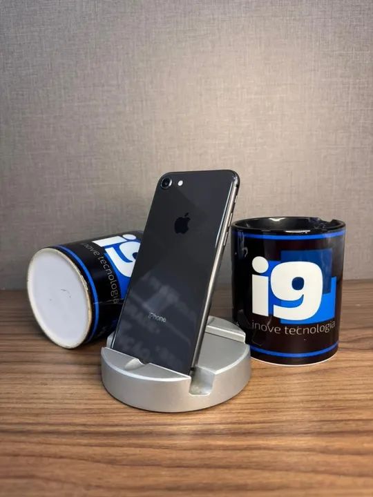 iphone 8, Preto, 64GB, 100% saúde da bateria - SEMINOVO DE QUALIDADE!