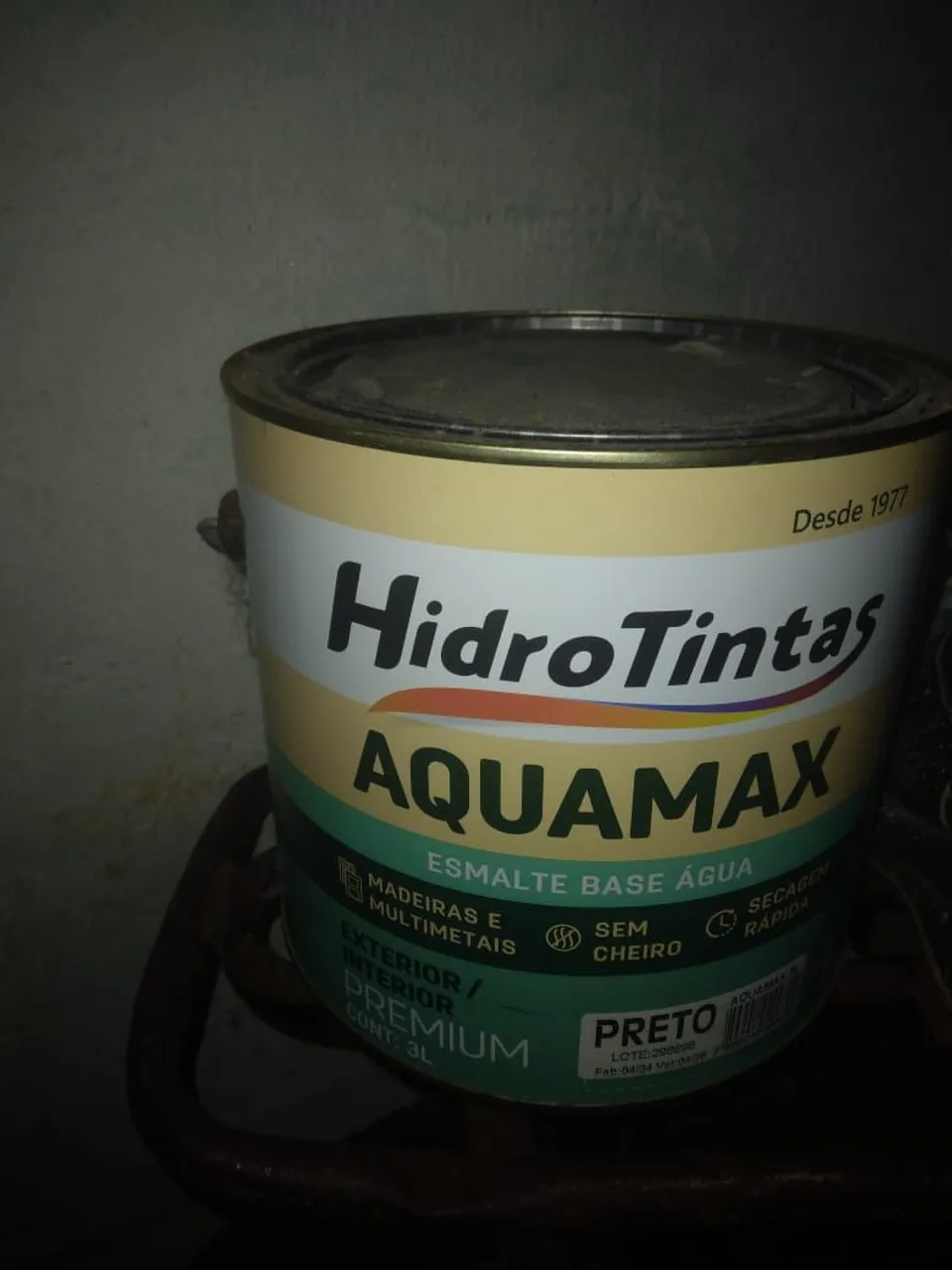 Tinta HidroTintas Aquamax Preto 3L
