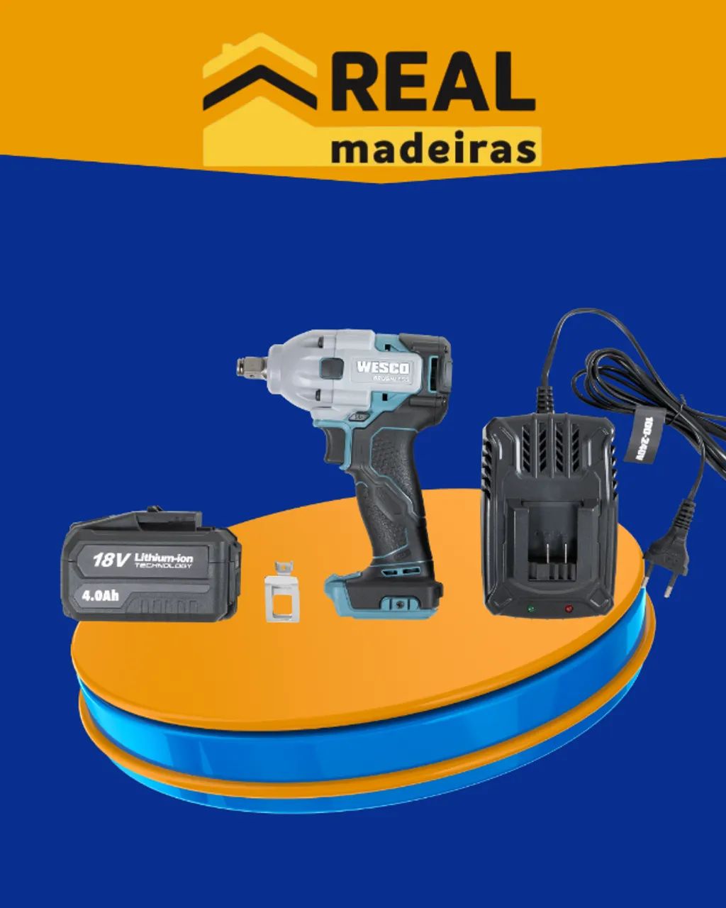 CHAVE DE IMPACTO WESCO 1/2 18V - Foto 2