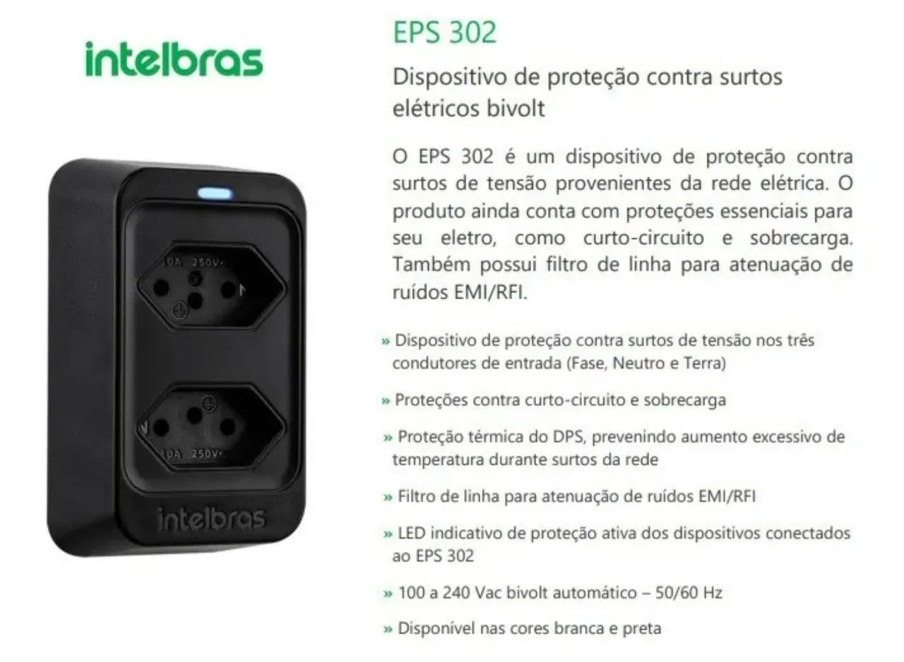 DPS Intelbras EPS 302 - Proteção contra Surtos Bivolt - Foto 2