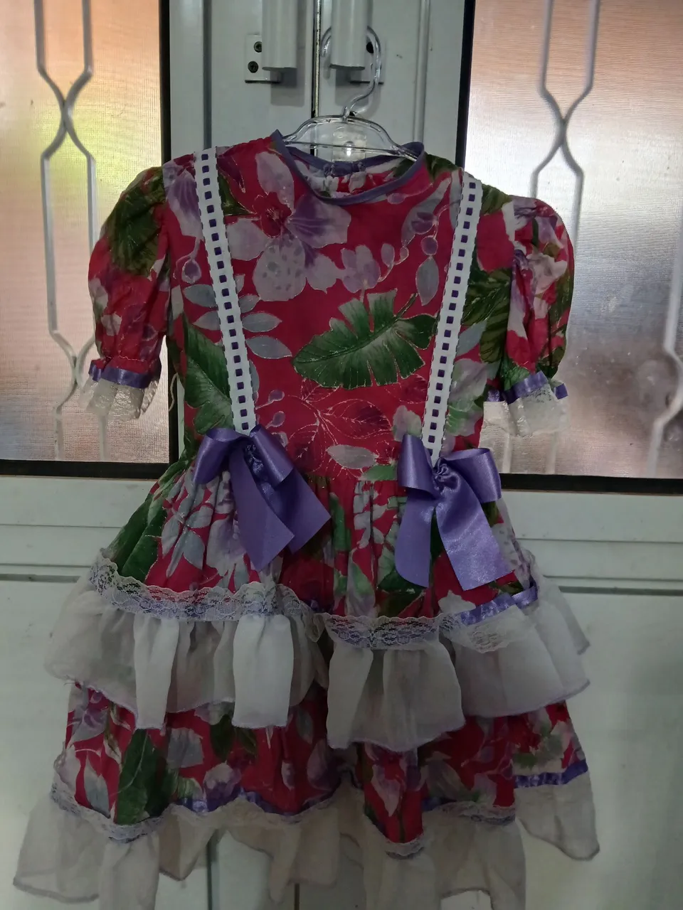 Vestido Infantil Festa Junina tamanho 4