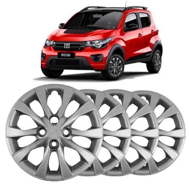 Jogo de Calotas Fiat Mobi 2021 aro 14 - Grid Calotas