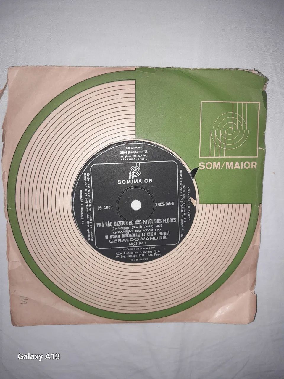 Vinil Compacto Geraldo Vandré Ano 1968