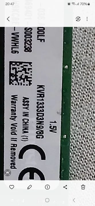 Memória RAM Kingston 8GB DDR3 1333MHz - Foto 2