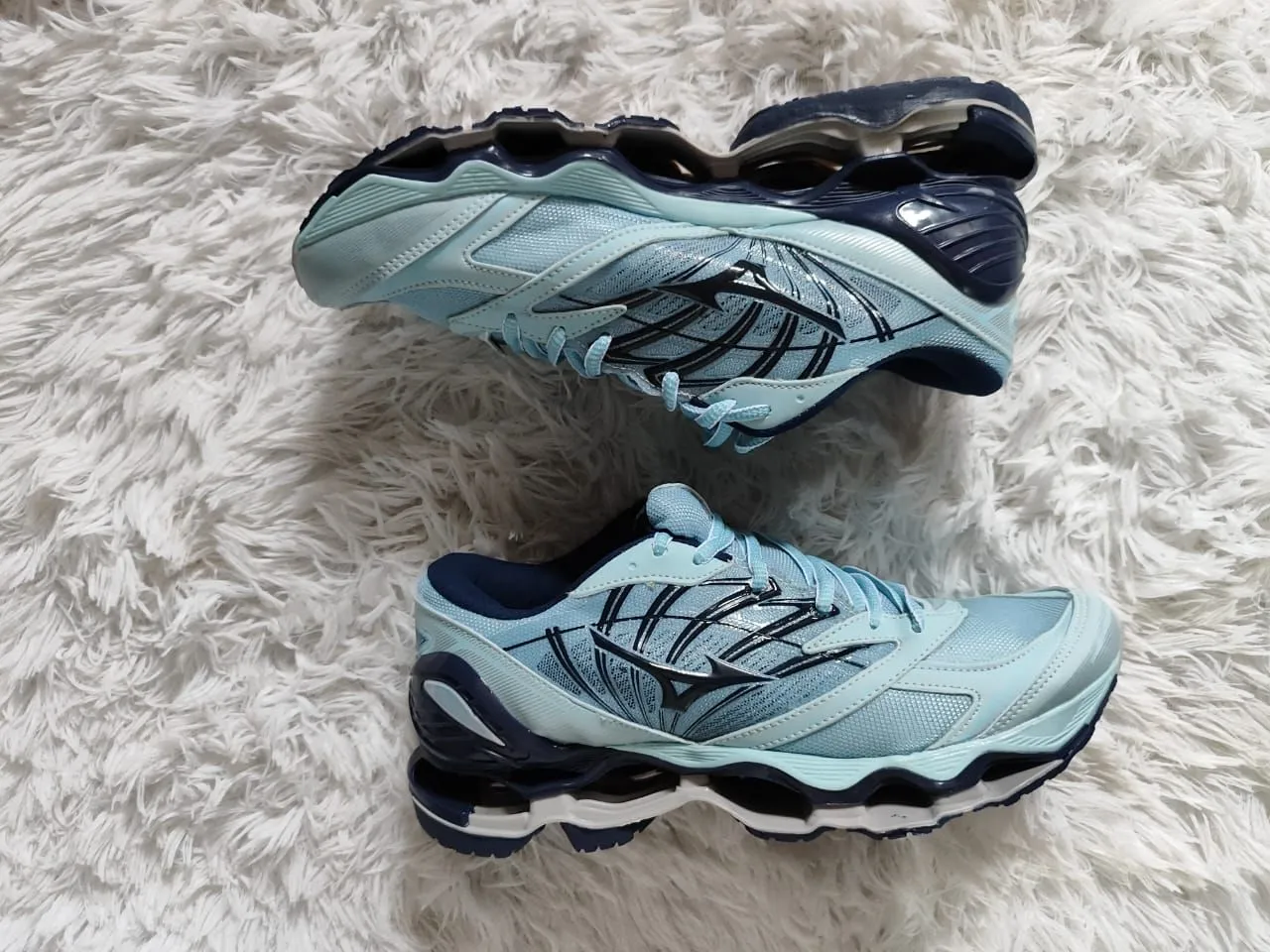 Tênis Mizuno Wave Prophecy X Azul Claro