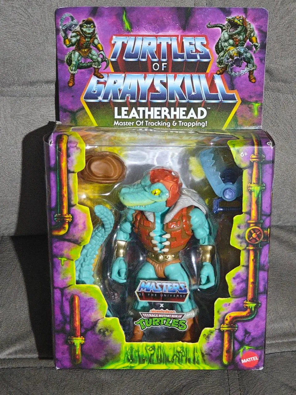Figura de Ação Leatherhead TMNT Masters of the Universe