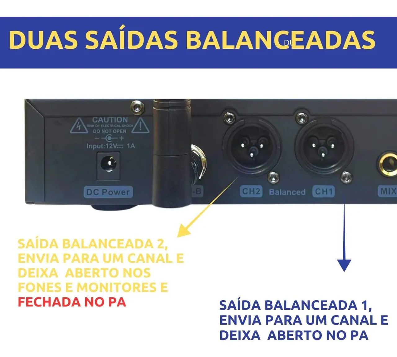 Microfone Profissional Sem Fio Com TALKBACK ( botão de comunicação ) - Foto 2