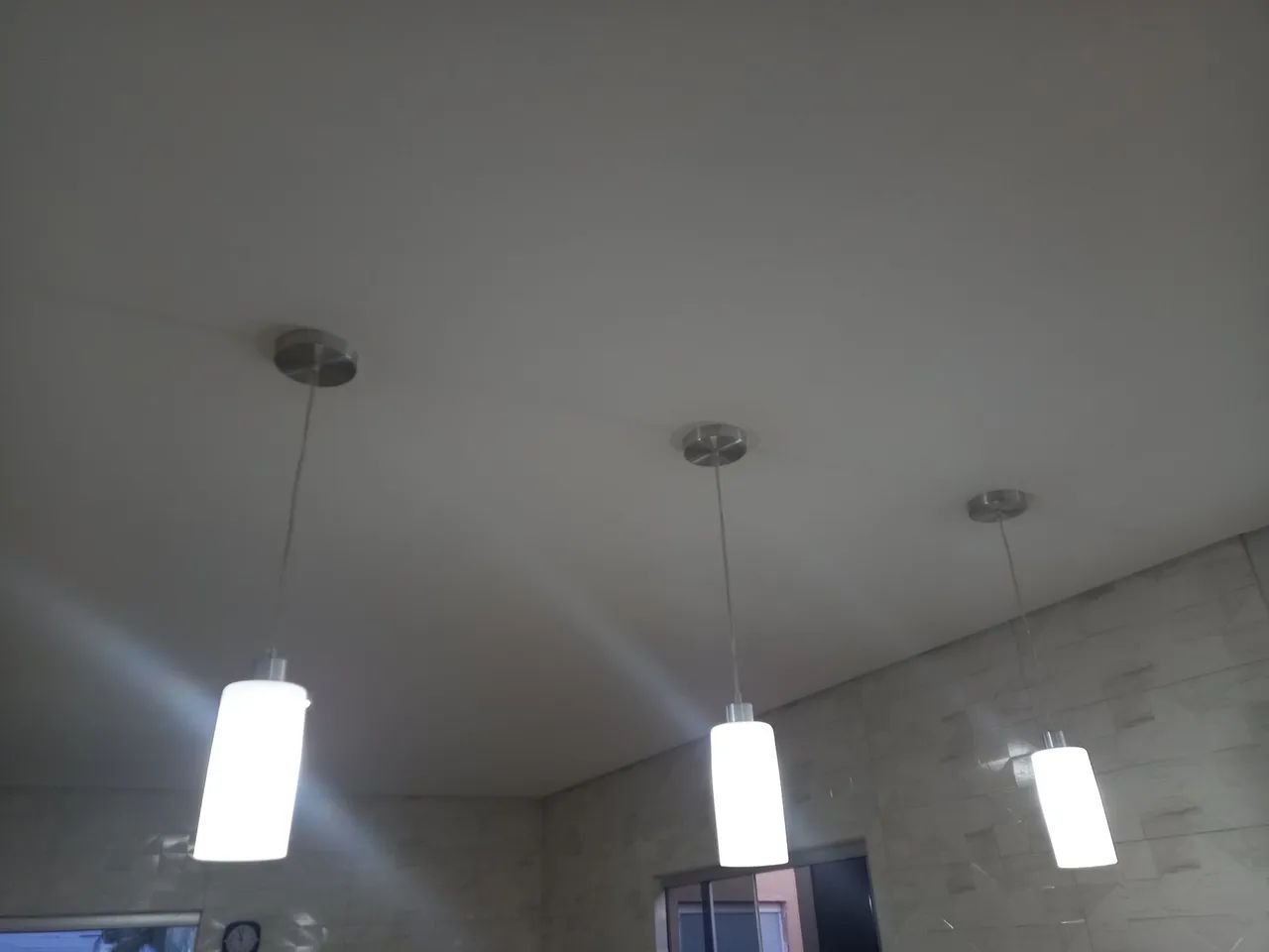 Lustre pendente Cristal com lâmpada 