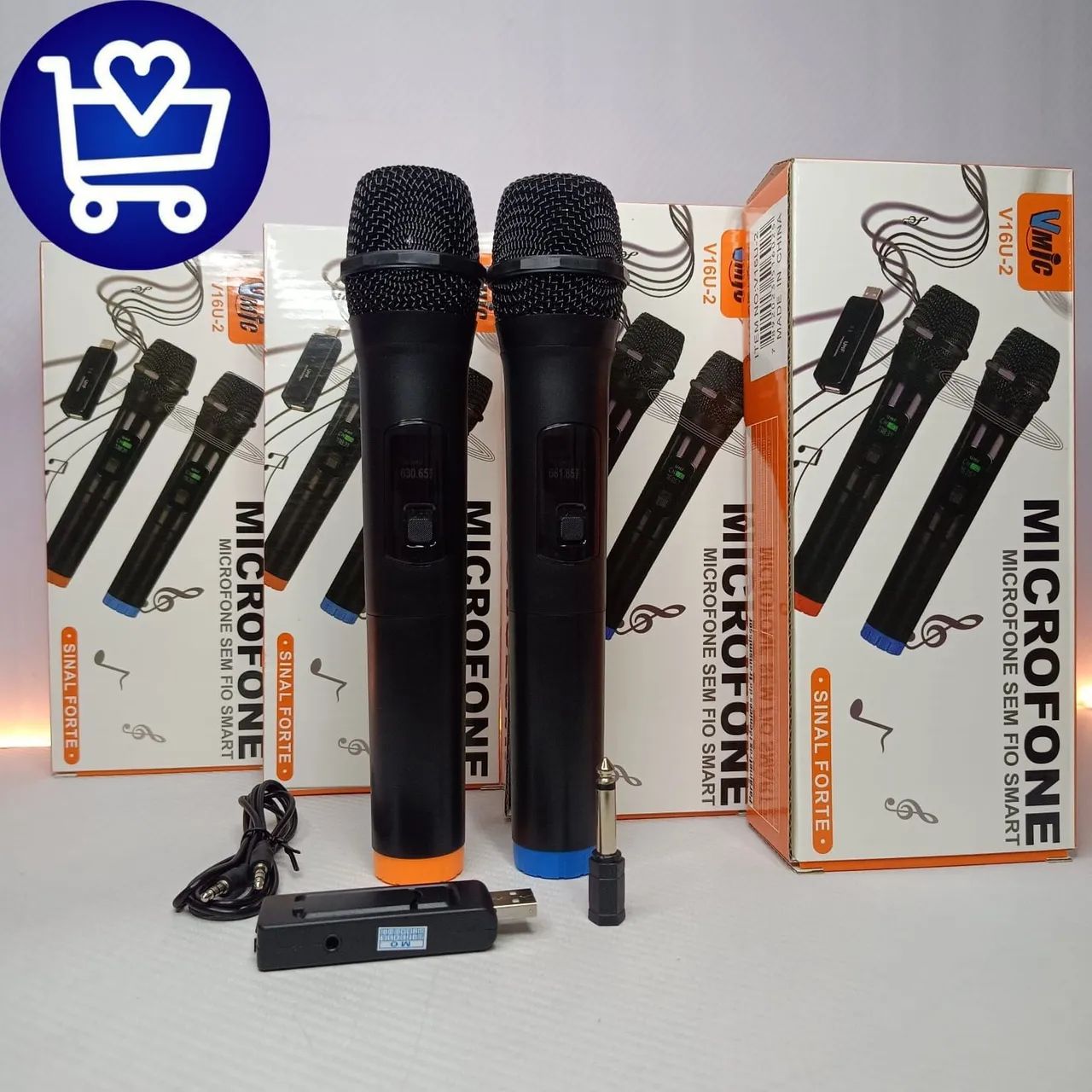 Microfone Sem Fio Vmic V16U-2 - Kit com 2 Microfones - Foto 2