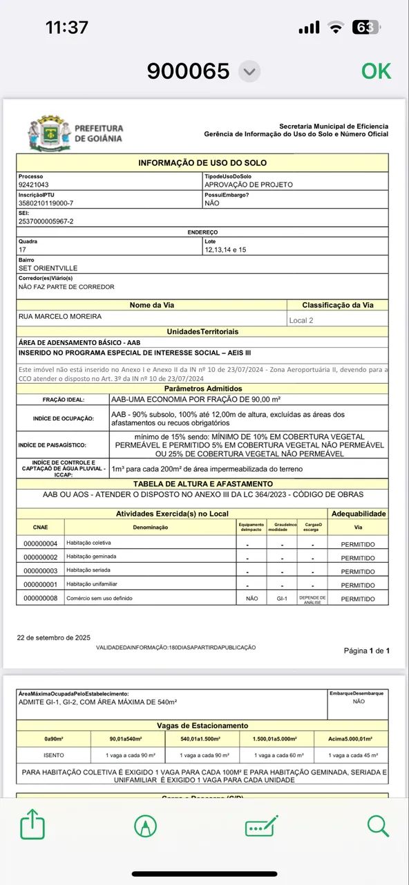 Venda de lotes oriente Ville - Goiânia  - Foto 7