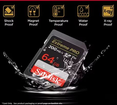 Cartão San Disk Extreme Pro 64gb