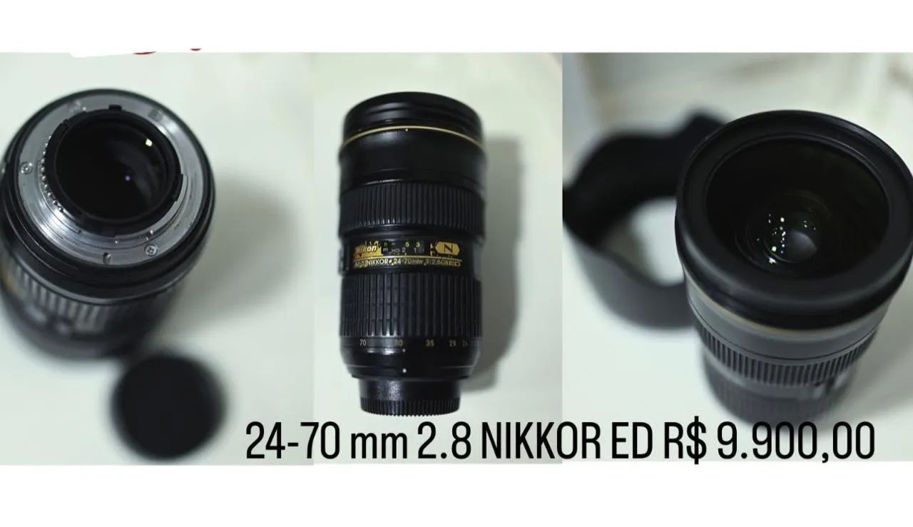 Oportunidade Sigma 35mm f/1.4   - Nikkor 24-70mm f/2.8  - Nikkor 50mm f/1.4 - Foto 3