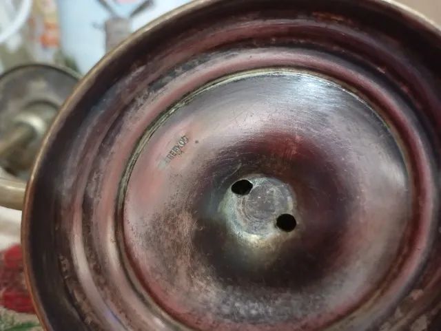 castiçal candelabro antigo 3 velas  - Foto 3