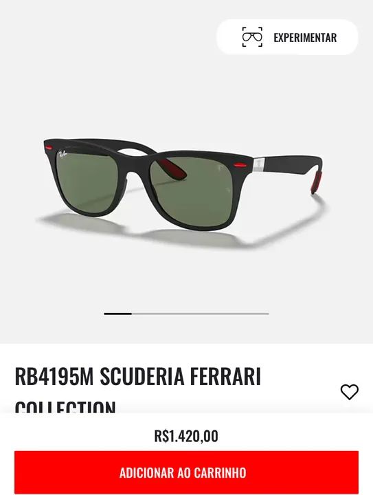 Óculos RayBan Scuderia Ferrari Original - Foto 4