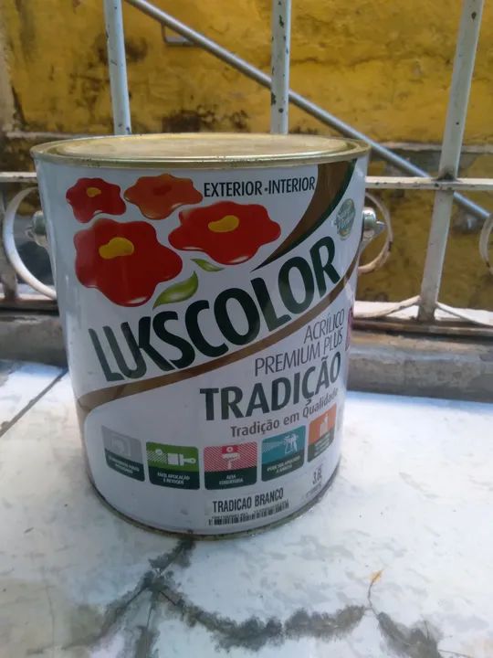 Tinta acrílica Lukscolor Tradição 3,6L Branco
