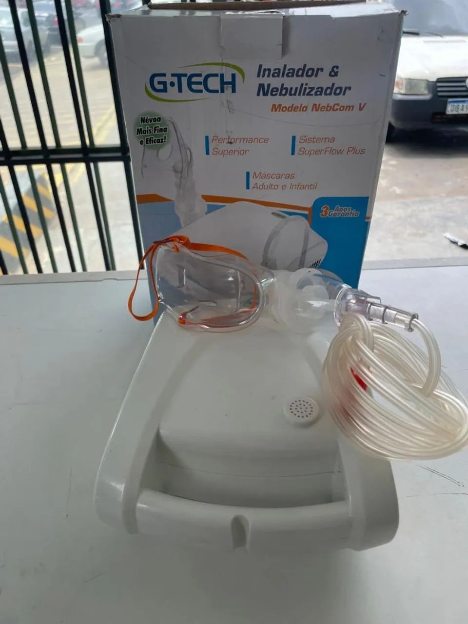 Inalador e Nebulizador G-Tech NebCom V - Novo