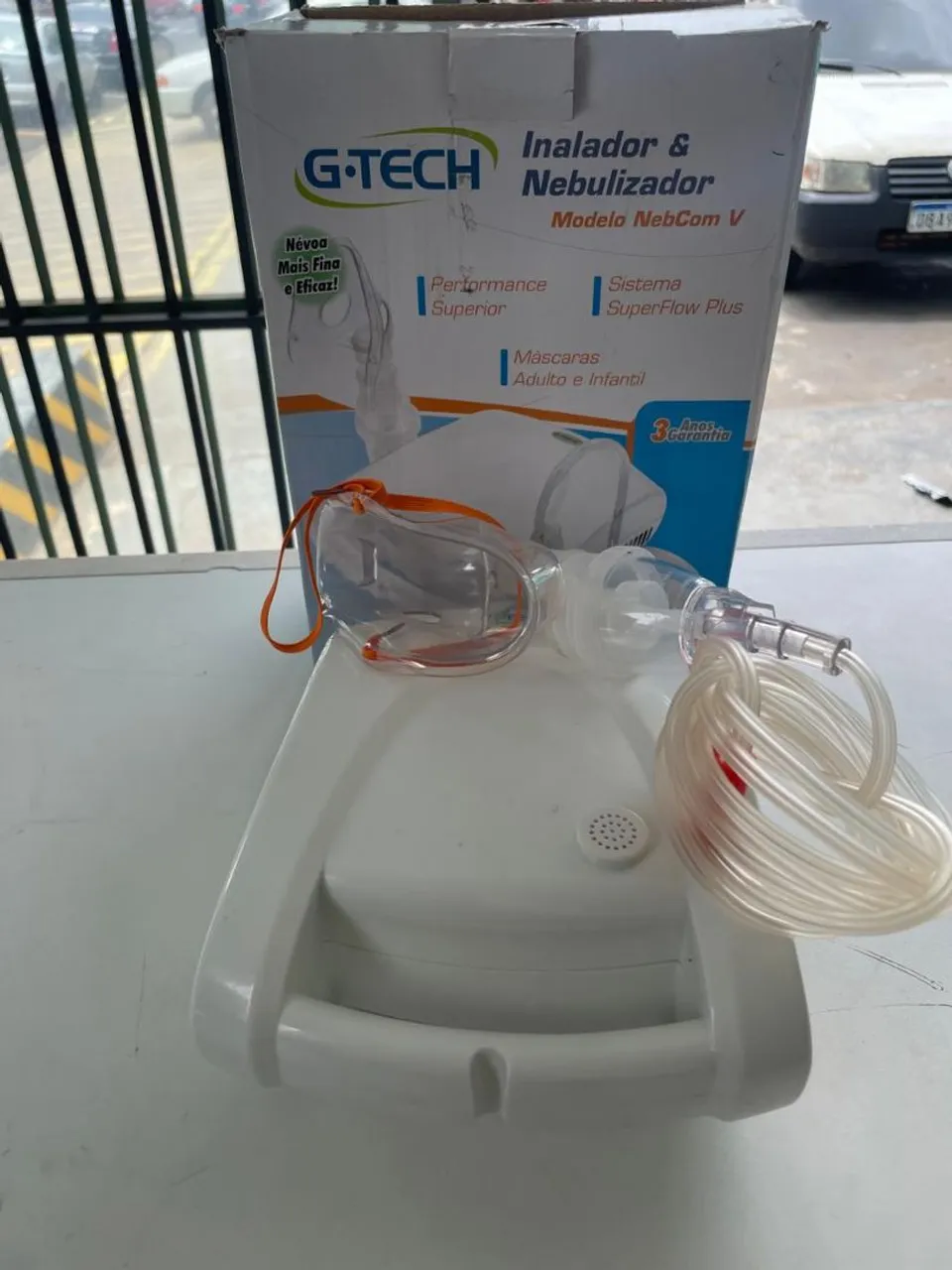 Inalador e Nebulizador G-Tech NebCom V - Novo