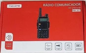 Rádio Comunicador HT Homologado Anatel Dual Band Tomate MRA001T nota fiscal - Foto 2