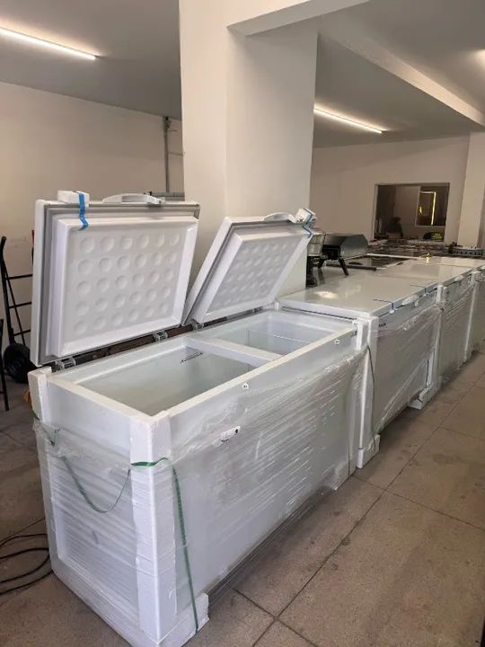 Freezer horizontal dupla ação- 2 anos de garantia - 503 litros -2 tampas