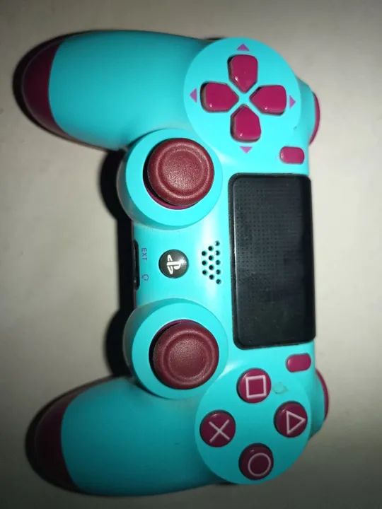 Controle DualShock 4 -  PS4  -  Laranja e Azul - Foto 5