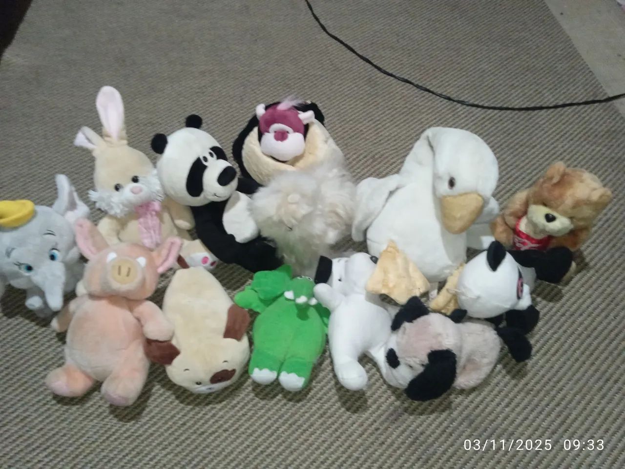 Pelúcias diversas, kit com 13 peças. - Foto 5