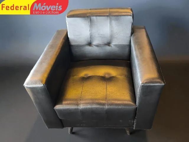 Poltrona Retrô Preta 77cm em Promoção - Fazemos Entregas
