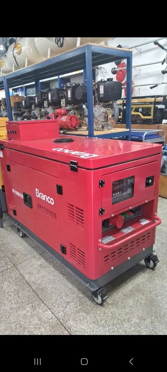 GERADOR  A DIESEL BV 127/220V 12,5KVA BD12000E3S BRANCO