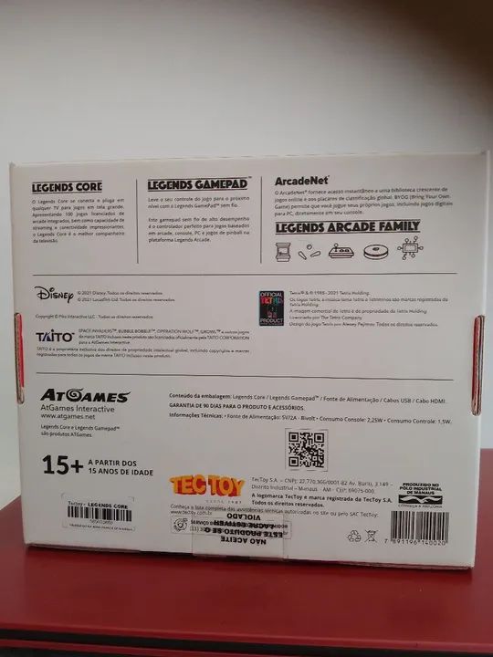 TecToy Legends Core Plus - Console de jogos retrô com 100 jogos! - Foto 3
