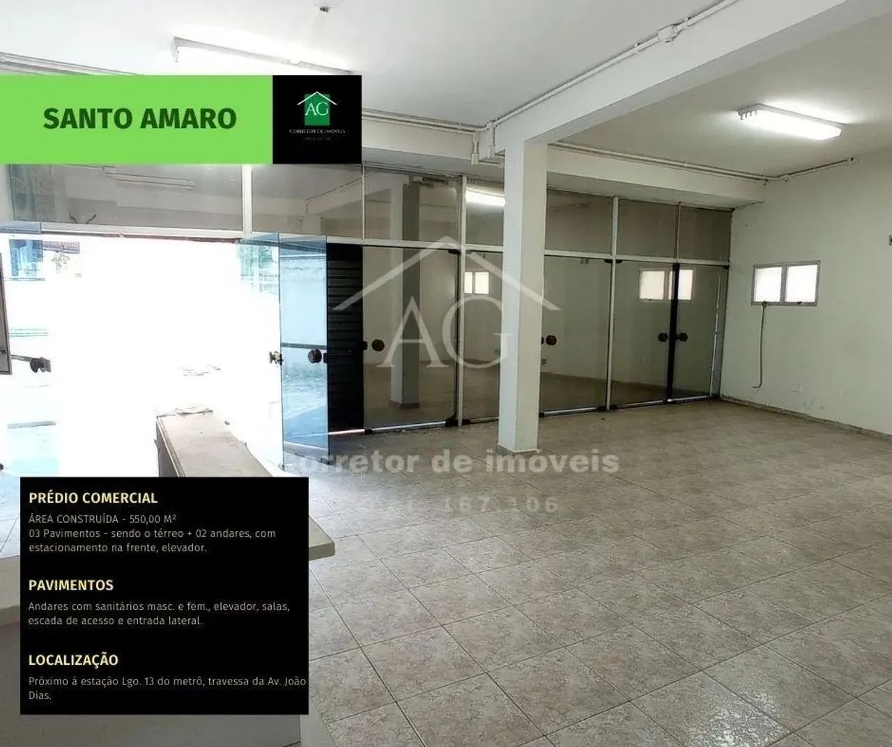 EDIFÍCIO PRÉDIO PARA VENDA OU LOCAÇÃO, SANTO AMARO, SAO PAULO - SP