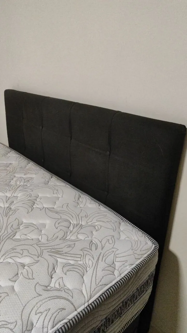 Cama Box com Cabeceira Estofada