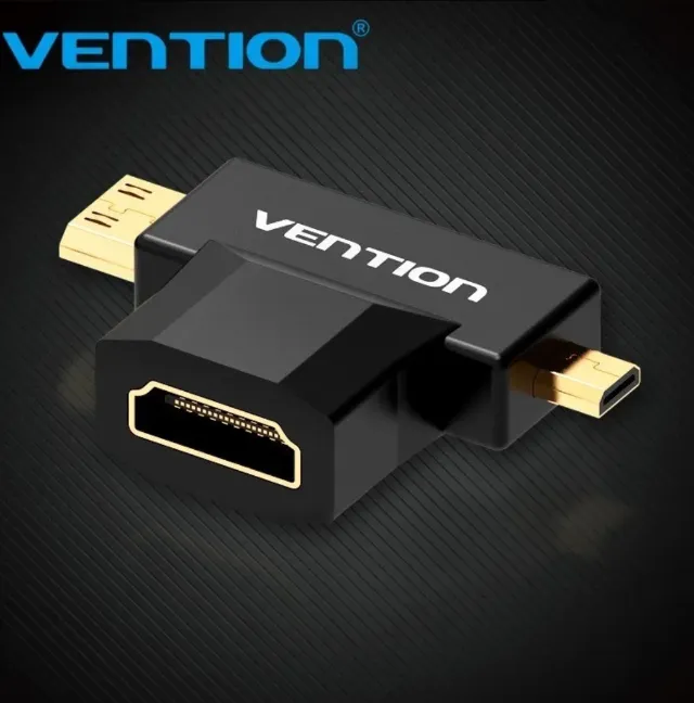 Adaptador Hdmi Vention 2.0 Mini Micro Macho Fêmea
