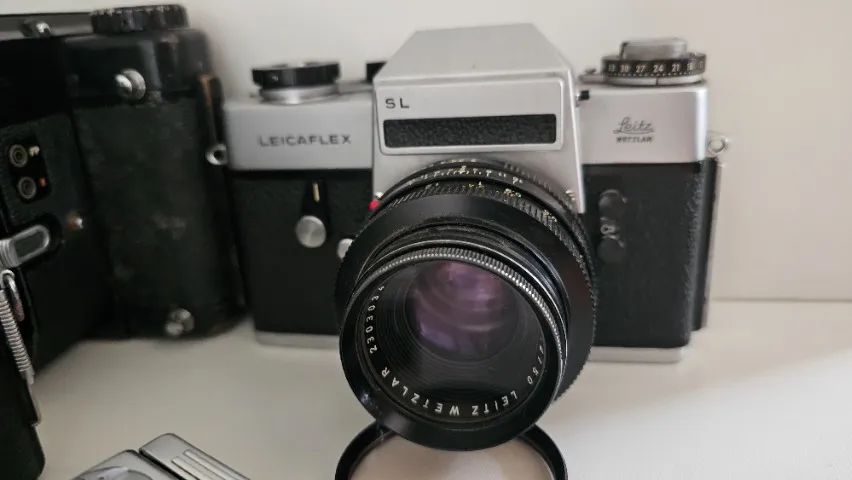 Leicaflex SL2 com lente Summitar 50f2 mount R