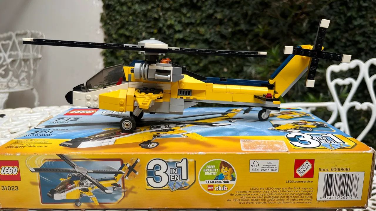 Lego helicóptero, barco ou carro ( 3 em 1) 