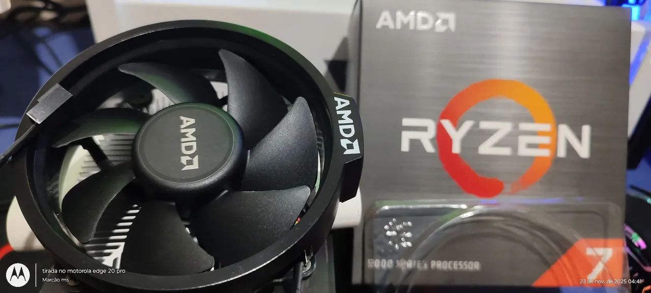 Cooler p/ processador AMD ORIGINAL nunca usado p/ 7 5700x a pasta térmica veio de fabrica  - Foto 5