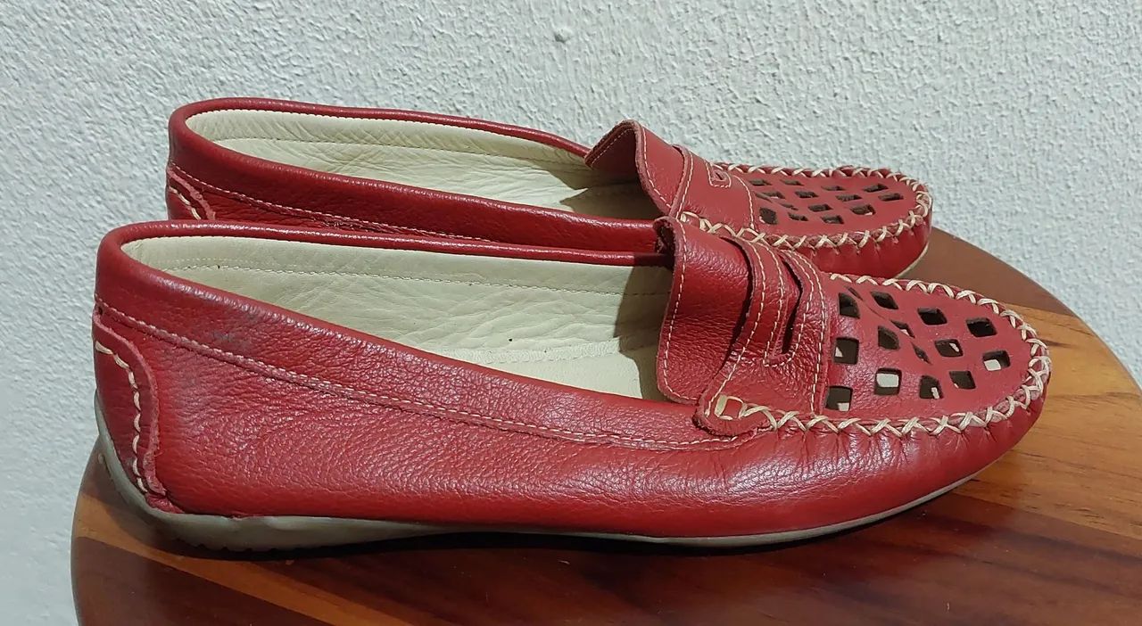 Sapato mocassim couro 34 - Foto 4