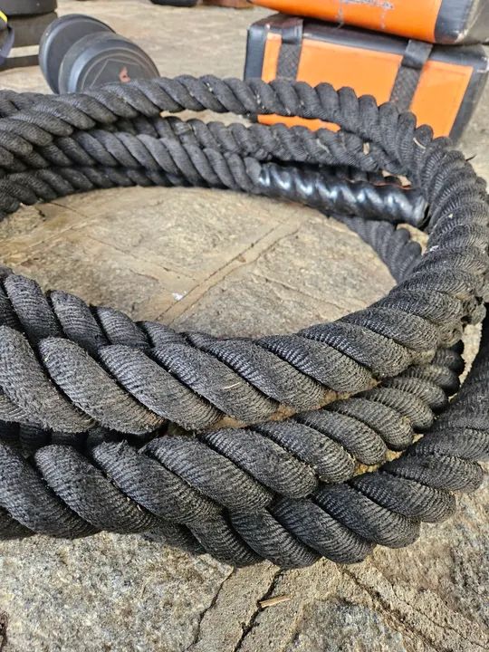 Corda Naval preta 9 metros de Batalha para Treinamento Funcional - Foto 2