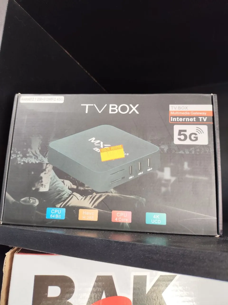 TV Box 4K Android 12.1 - 64 Bits, 5G - Streaming