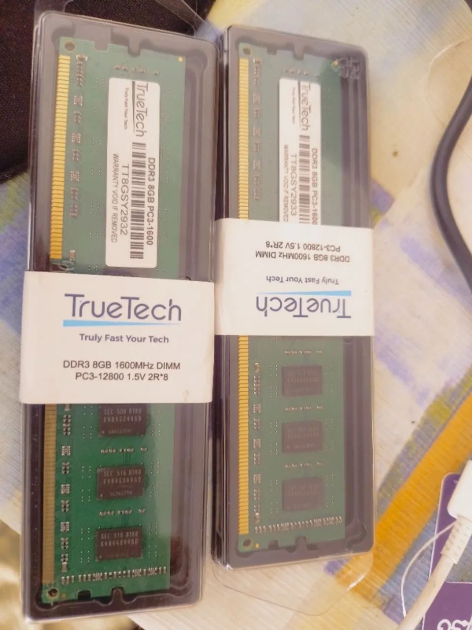 Memoria 8gb+8gb Ddr3 1600mhz Pc3 1600 Truetech (o Par) P/ PC - Foto 3