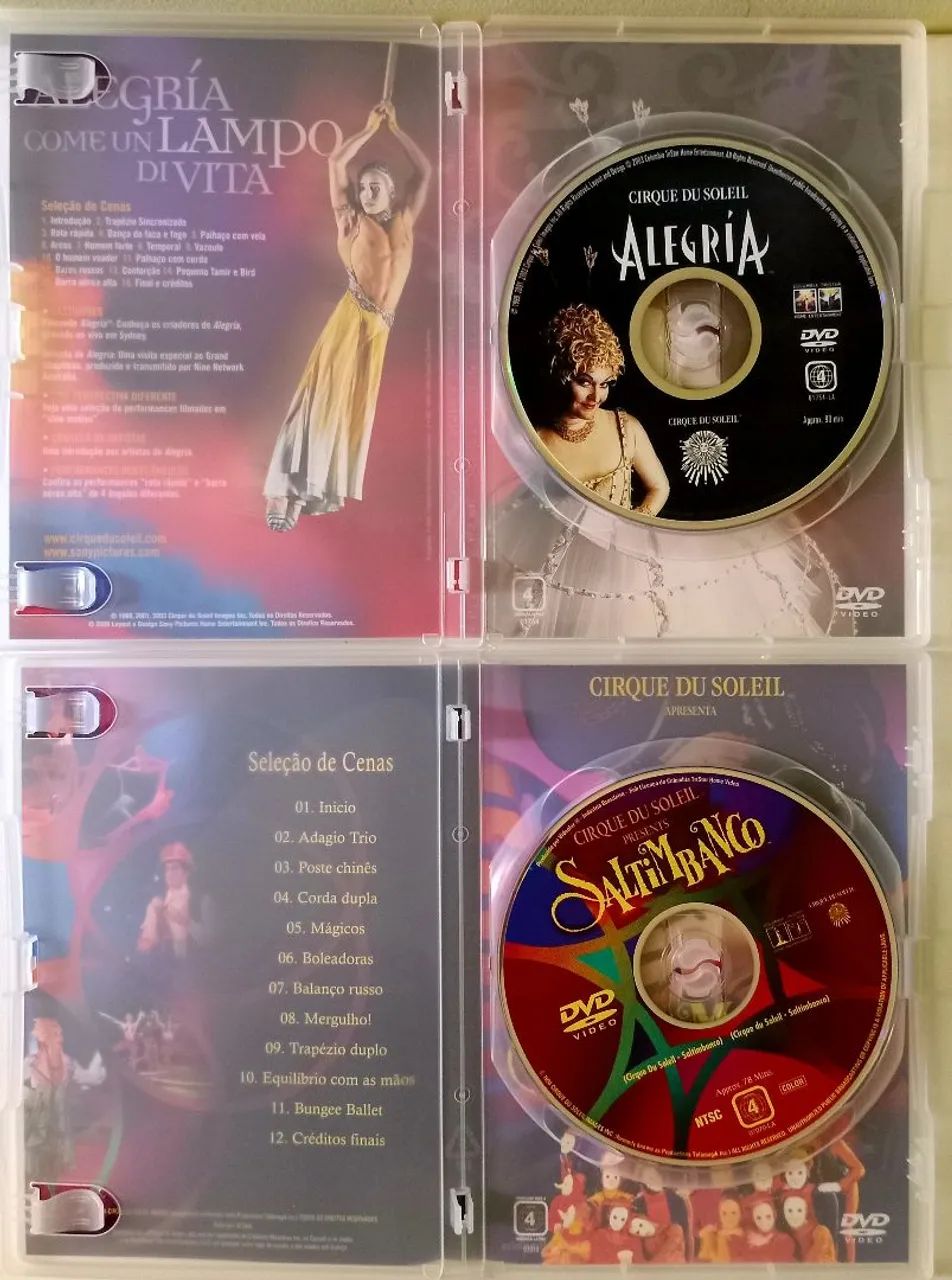 Kit Dois DVDs Cirque Du Soleil  Originais  - Foto 6