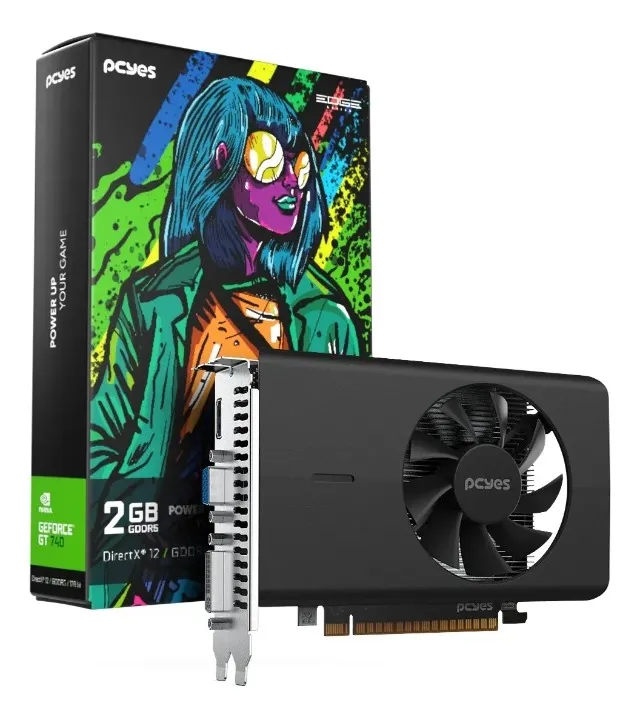 Gpu Geforce Gt740 2gb Gddr5 128 Bit Single Fan Projeto Edge + Instalação Gratis