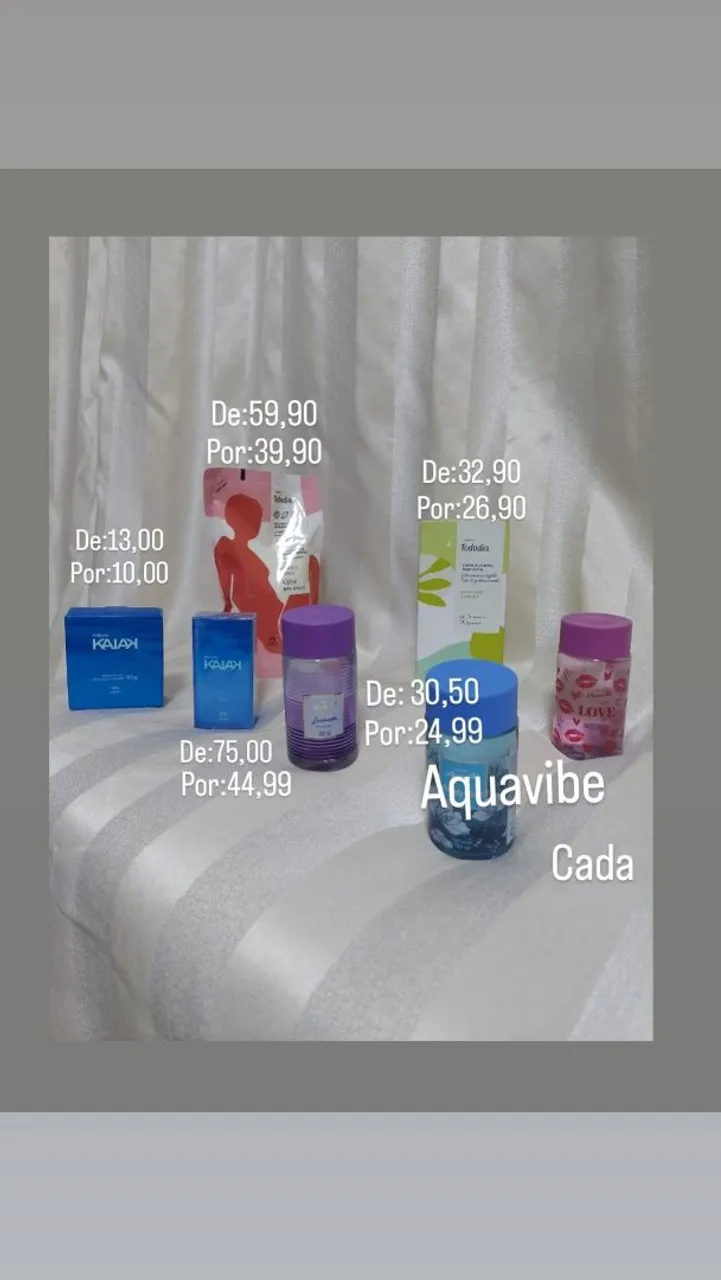 Produtos de beleza natura